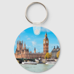 London, United Kingdom Big Ben View   Key Ring