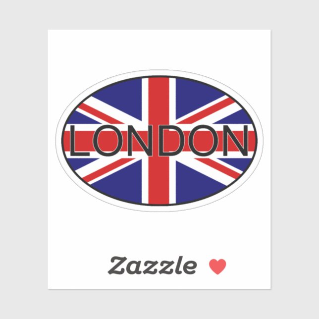 London United Kingdom City Country Code Oval  (Sheet)