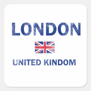 London United Kingdom Designs Square Sticker