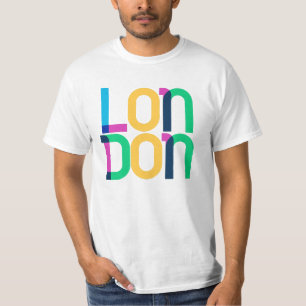 London United Kingdom Pop Art Letters T-Shirt