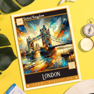 London, United Kingdom   Vintage Painting Postcard