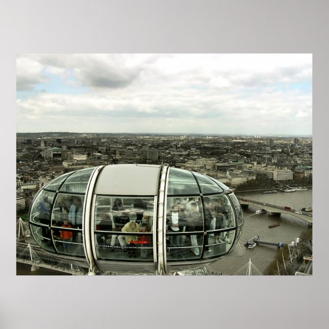 LONDON VIEW VIA LONDON EYE PODS Poster (Front)