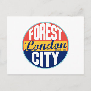 London Vintage Label Postcard