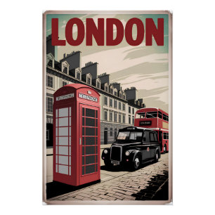 London vintage poster