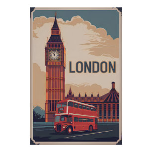 London vintage poster