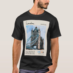 London Vintage Watercolour Travel T-Shirt