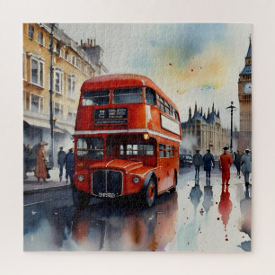 London watercolor art jigsaw puzzle