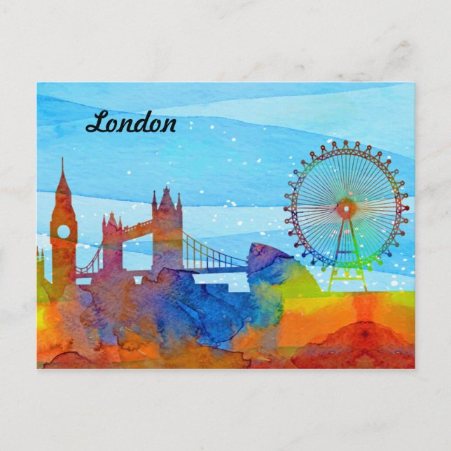London watercolor postcard (Front)