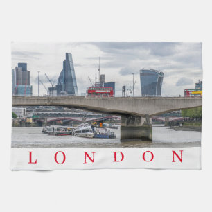 London Waterloo Bridge tea towel