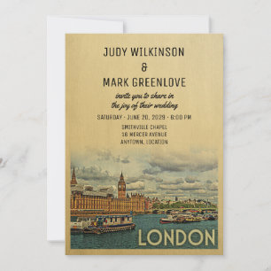 London Wedding Invitation UK England