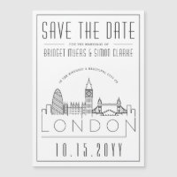 London Wedding | Stylised Skyline Save the Date