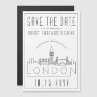 London Wedding | Stylised Skyline Save the Date
