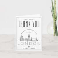 London Wedding | Thank You + Photo Card