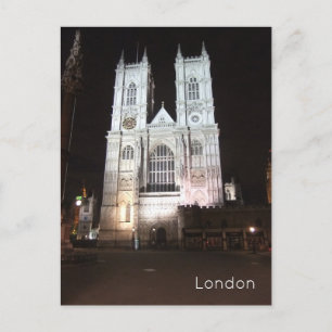 London - Westminster Abbey Holiday Postcard