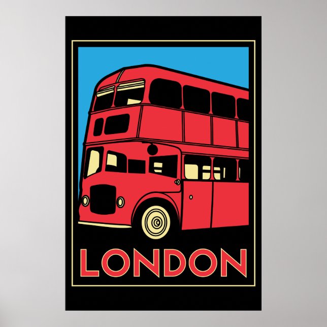 London Westminster England art deco retro poster (Front)