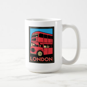 london westminster england art deco retro poster coffee mug