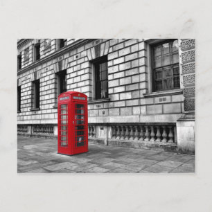 London-Westminster Red Phone Box Postcard