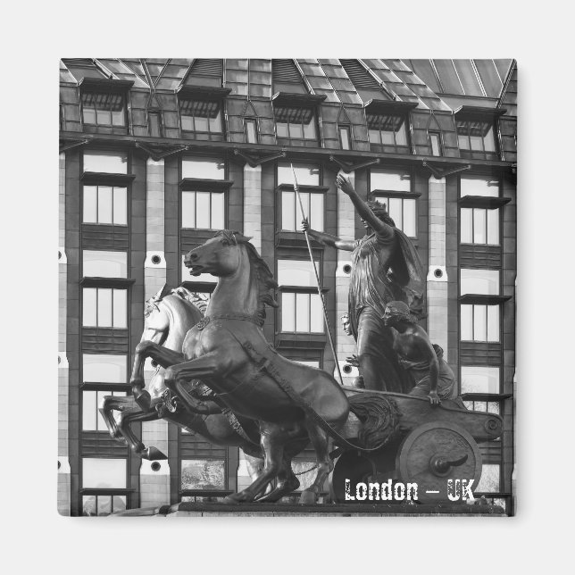 London, Westminster, Statues (Fridge Magnet) Magnet (Front)