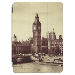 London Westminster with Big Ben and bridge. old,lo iPad Air Cover