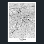 London White Map Poster<br><div class="desc">A simple map of London.</div>