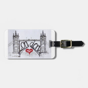 London with Love Luggage Tag