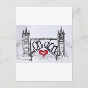 London with love postcard