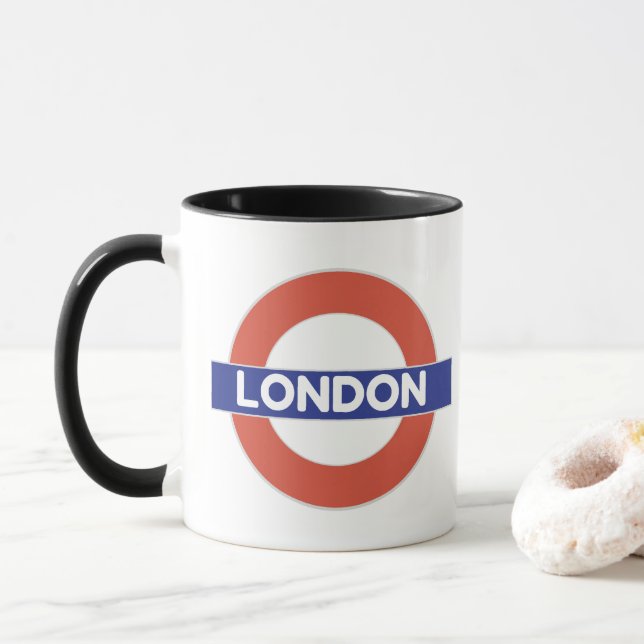 London, with union flag mug (With Donut)