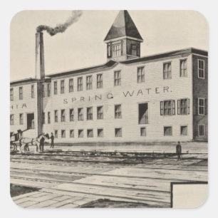Londonderry Lithia Spring Water Co Square Sticker