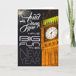 London's Big Ben, New Year Greeting Card