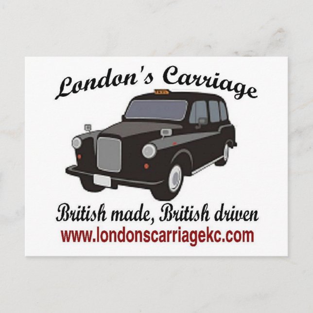 London's Carriage Postcard (Front)
