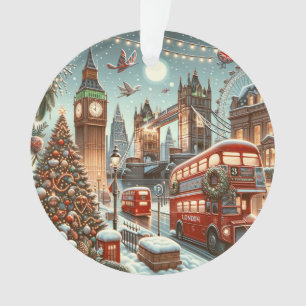 London's Festive Splendour - Big Ben Christmas Ornament