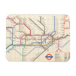 London's Underground Map Magnet