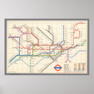 London's Underground Map Poster