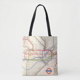 London's Underground Map Tote Bag