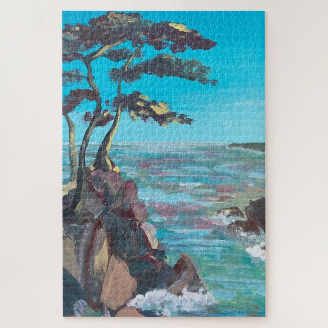 Lone Cypress  Jigsaw Puzzle (Vertical)