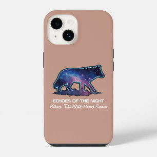 Lone Galaxy Wolf Silhouette (Echoes of the night) iPhone 14 Case