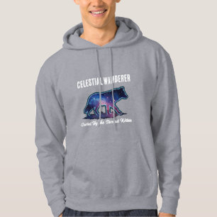 Lone Galaxy Wolf Silhouette Hoodie