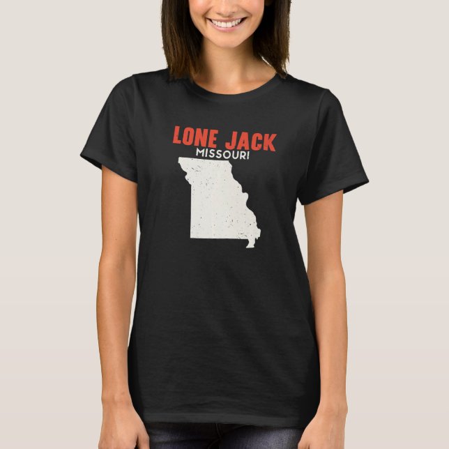 Lone Jack Missouri USA State America Travel Missou T-Shirt (Front)