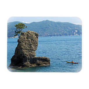 Lone Kayak - Santa Marherita Ligure, Italy -Magnet Magnet