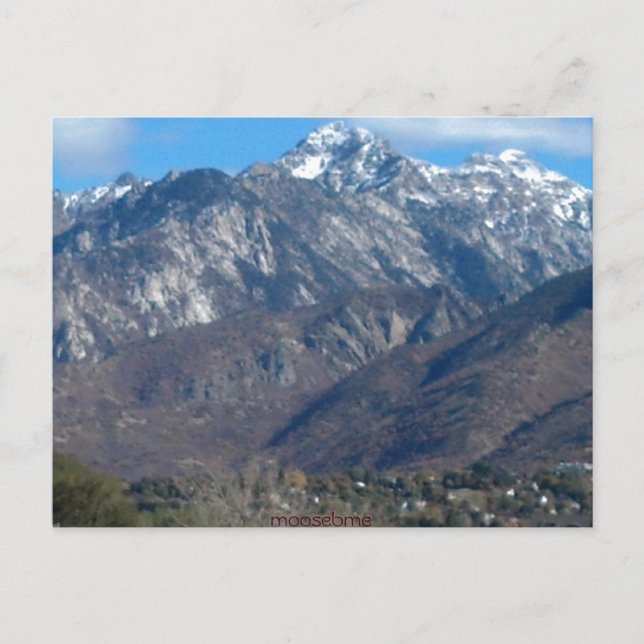 Lone Peak Mountain Utah 2012 post card (Front)