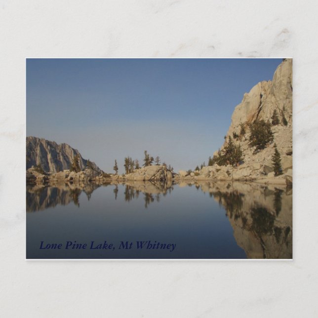 Lone Pine Lake, Mt Whitney Postcard (Front)