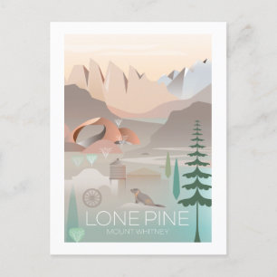 Lone Pine Mount Whitney Postcard