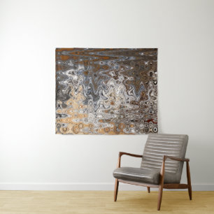 Lone Pine River Abstract 8, 2018 SVP Images Tapestry