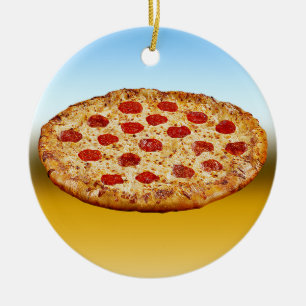 Lone Pizza - multi products Ceramic Ornament