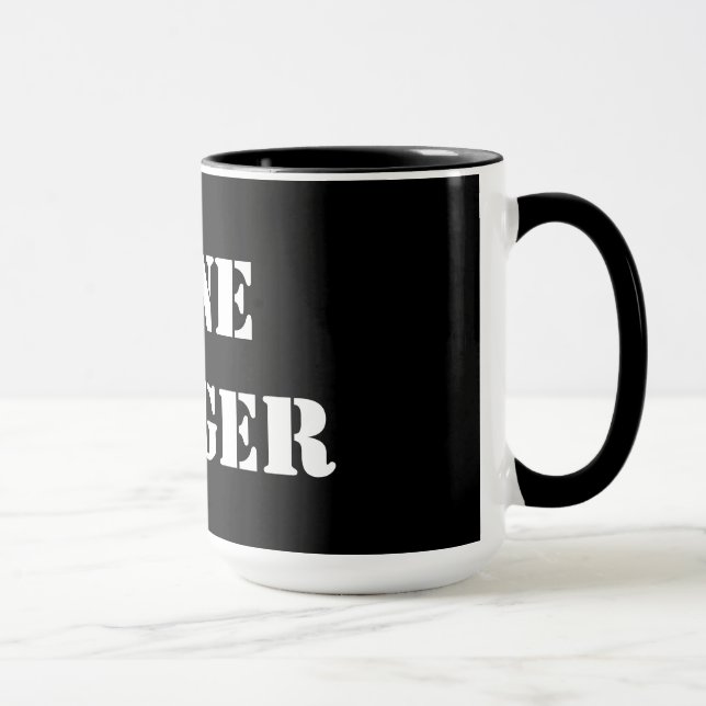 Lone Ranger Black 15 oz Ringer Mug (Right)