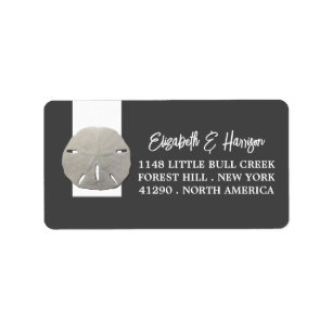 Lone Sand Dollar - Charcoal Grey - Beach Label