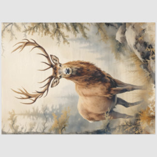Lone Stag of The Forest Tissue Paper