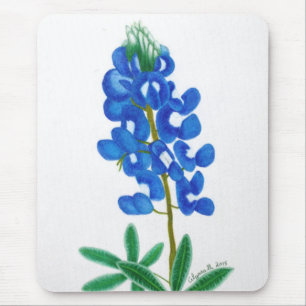 Lone Star Bluebonnet Mousepad
