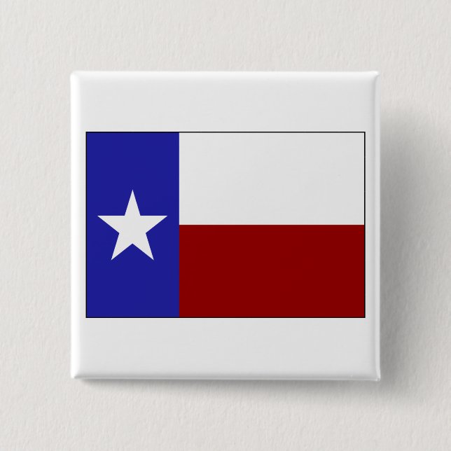 Lone Star Flag 15 Cm Square Badge (Front)
