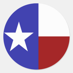 Lone Star Flag Classic Round Sticker